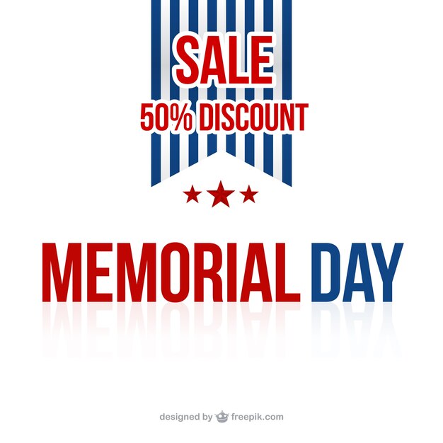 Memorial day sale background