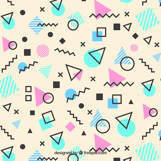 Memphis modello di forme geometriche