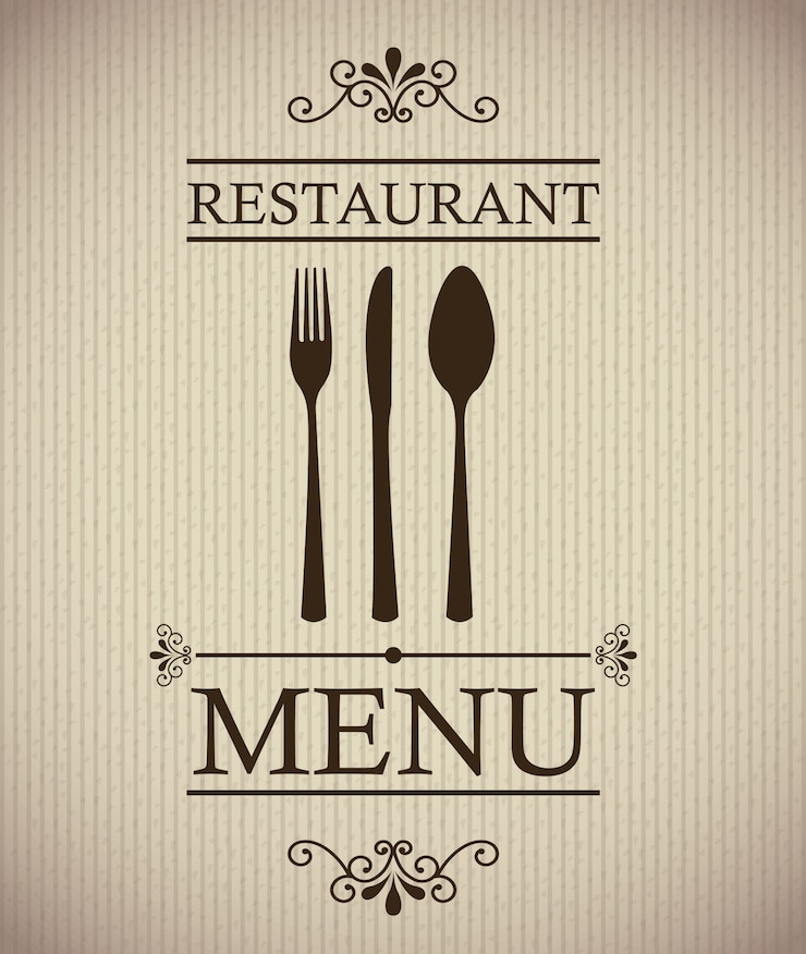 Vettore gratuito menu