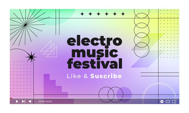 Miniatura di youtube dell'evento di musica elettronica