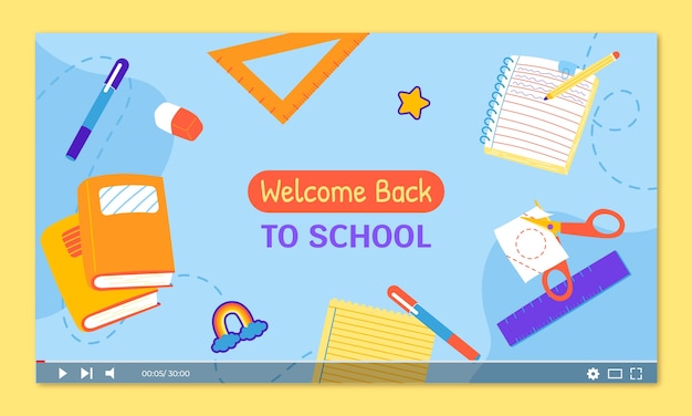 Miniatura di YouTube di Flat Back to School