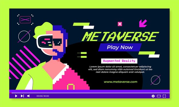 Miniatura di youtube metaverse disegnata a mano