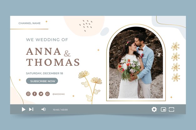 Miniatura di Youtube per la celebrazione del matrimonio