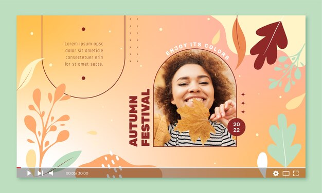 Miniatura di YouTube sfumata per la celebrazione del festival di metà autunno