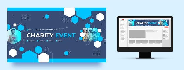 Minimal geometrico evento di beneficenza canale youtube art