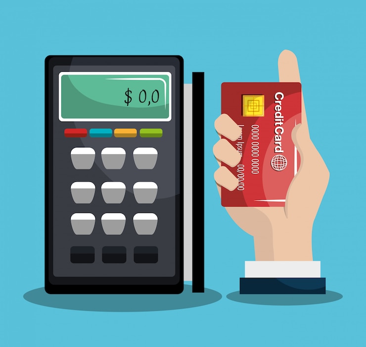 Vettore gratuito mobile banking  