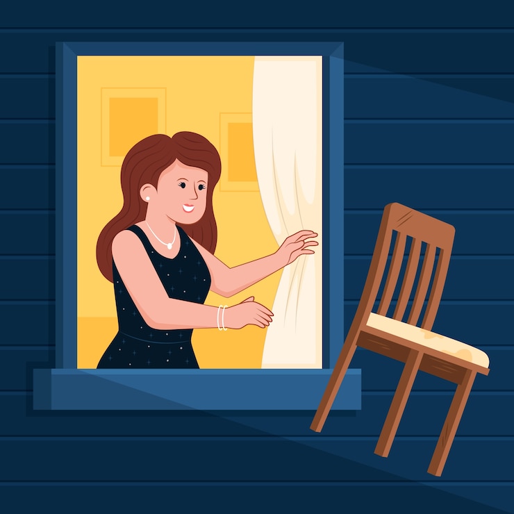 Vettore gratuito mobili piatti disegnati a mano che lanciano fuori con la vecchia illustrazione della tradizione