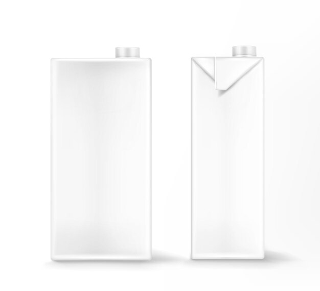 Mockup del pacchetto latte