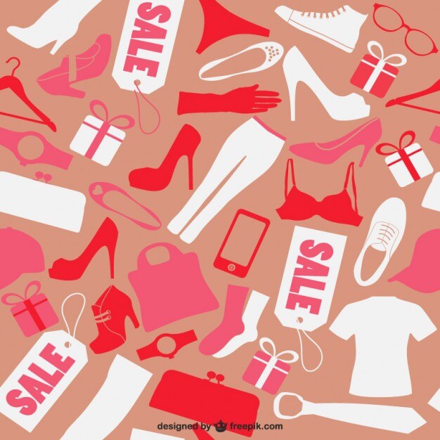 Vettore gratuito moda modello senza soluzione di continuità