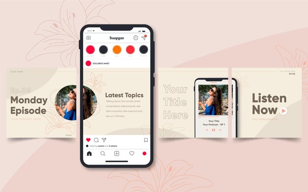 Modelli di carosello di Instagram