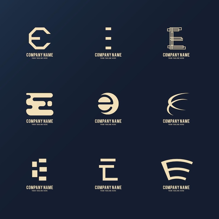 Vettore gratuito modelli di design piatto e logo