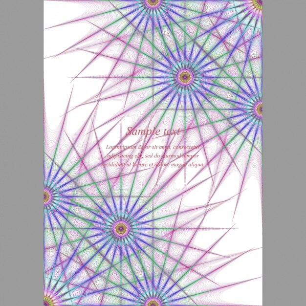 Vettore gratuito modelli di pagina colorati