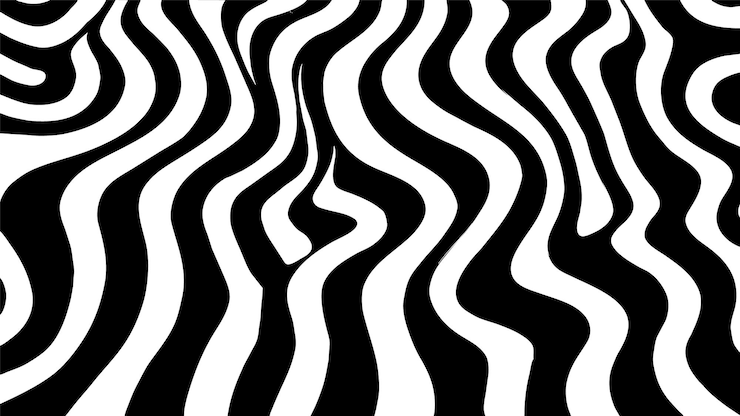 Vettore gratuito modello a strisce a zigzag