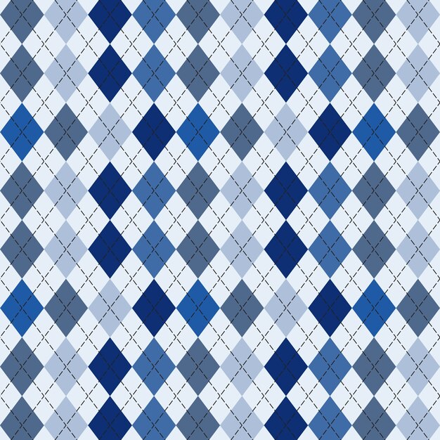 Modello argyle classico design piatto