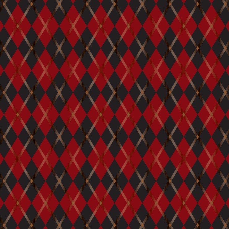 Vettore gratuito modello argyle classico design piatto