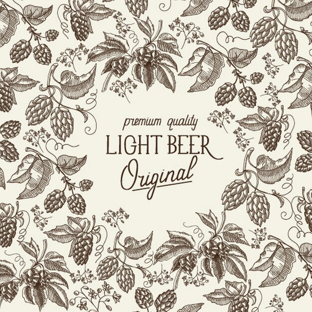 Modello astratto birra leggera