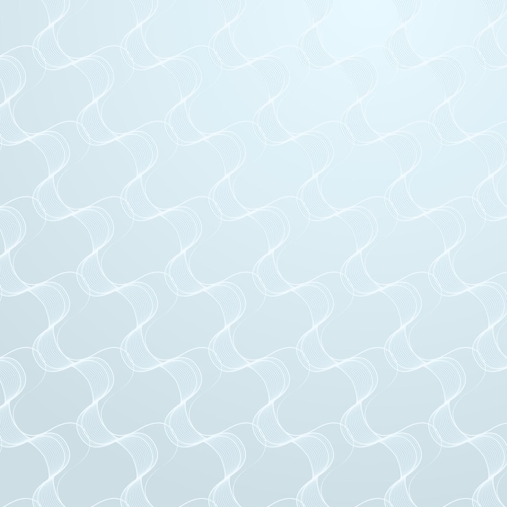 Vettore gratuito modello astratto di onda senza soluzione di continuità su un vettore di risorse di design di sfondo azzurro