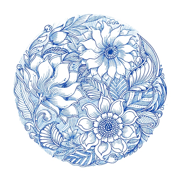 Modello circolare di design mandala decorativo