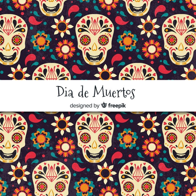 Modello creativo di dia de muertos