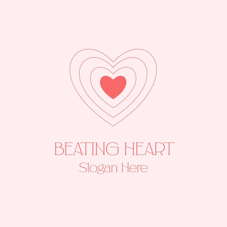 Vettore gratuito modello del logo del cuore