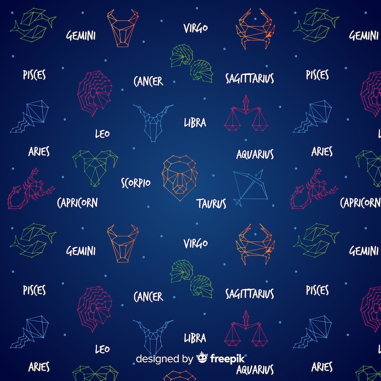 Vettore gratuito modello dello zodiaco