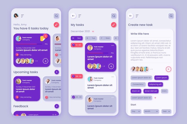 Modello di app per la gestione delle attività