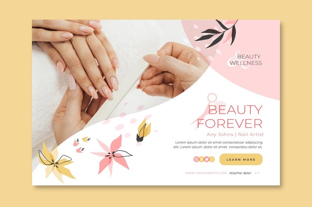 Modello di banner del salone di bellezza