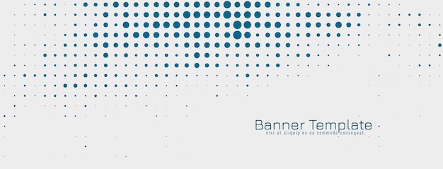 Modello di banner design elegante mezzitoni