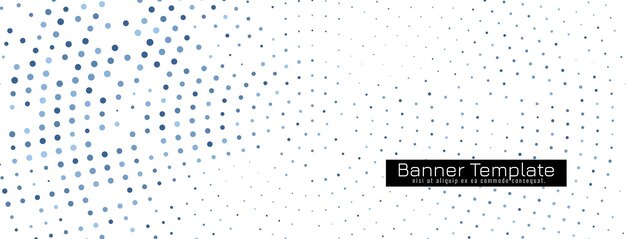 Modello di banner design mezzetinte elegante decorativo