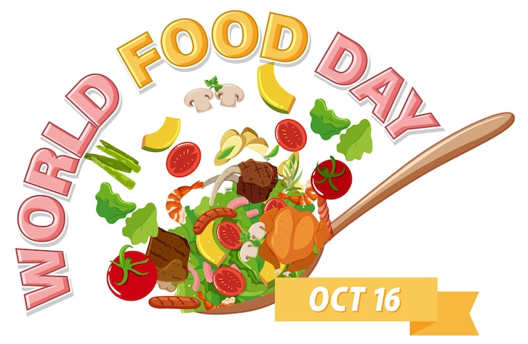 Vettore gratuito modello di banner giornata mondiale dell'alimentazione