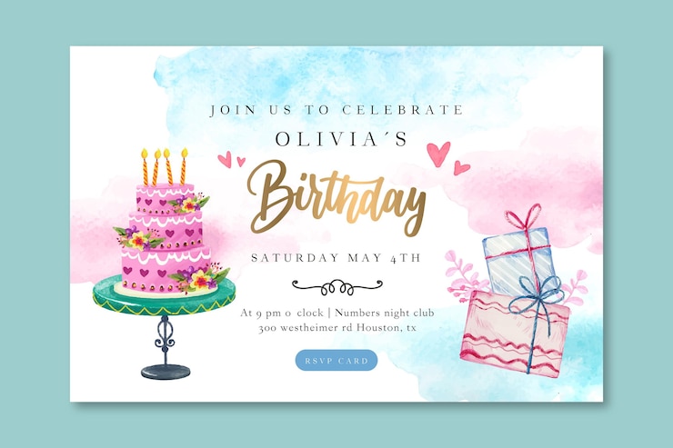 Vettore gratuito modello di banner orizzontale di compleanno