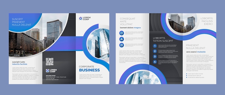 Vettore gratuito modello di brochure aziendale
