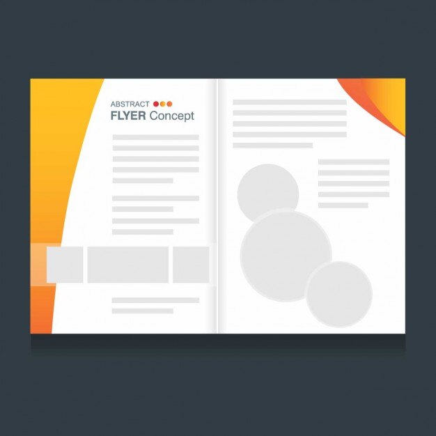 Vettore gratuito modello di brochure elegante