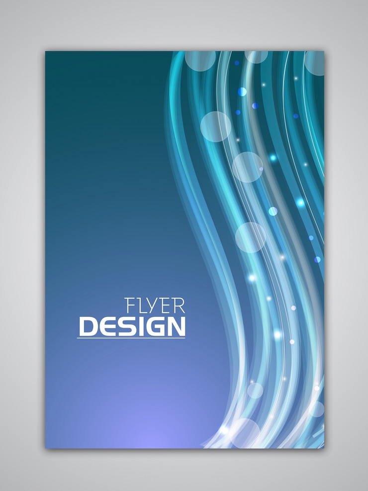 Vettore gratuito modello di brochure tecnologia brochure template colore
