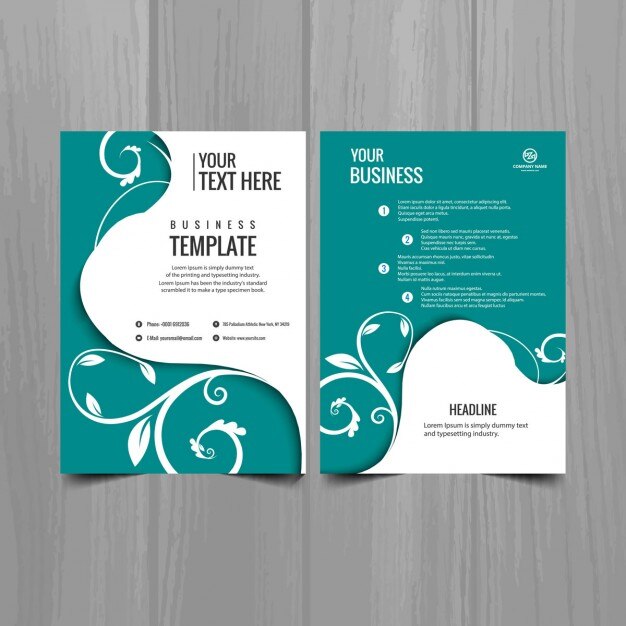 Vettore gratuito modello di brochure
