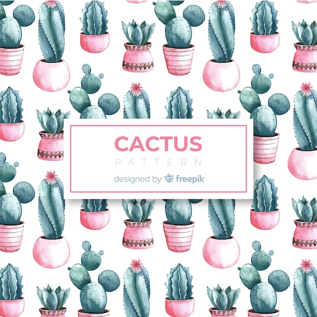 Modello di cactus disegnato a mano