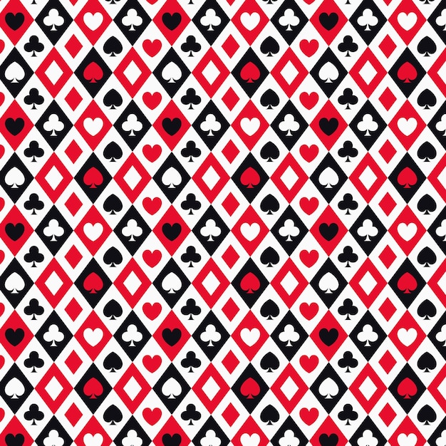 Modello di carte da gioco di design piatto