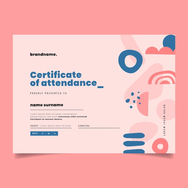 Modello di certificato moderno