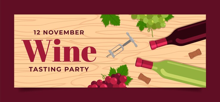 Vettore gratuito modello di copertina di facebook del festival del vino