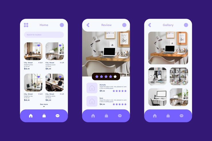 Vettore gratuito modello di coworking design piatto