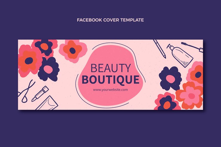 Vettore gratuito modello di design boutique texture disegnata a mano