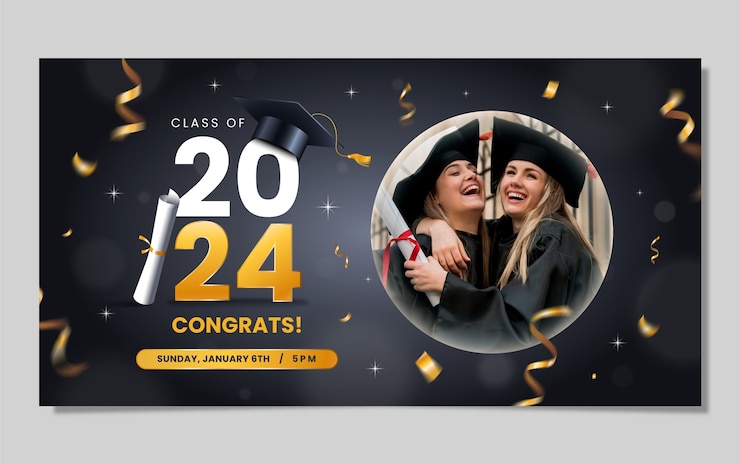 Vettore gratuito modello di disegno di laurea