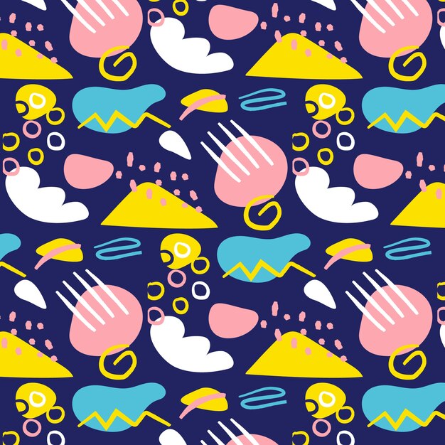 Modello di doodle astratto disegnato a mano