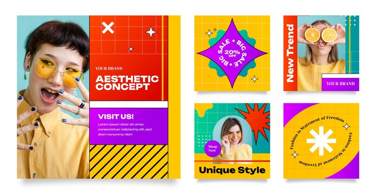 Vettore gratuito modello di griglia di design piatto