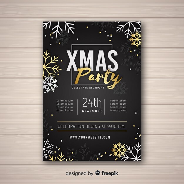 Modello di invito festa di Natale