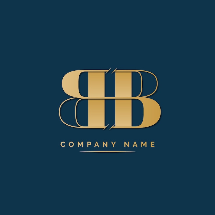 Vettore gratuito modello di logo bb professionale