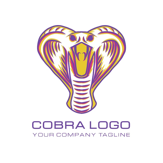 Modello di logo cobra creativo