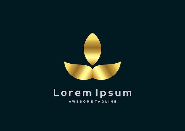 Modello di logo color oro Luxury Company