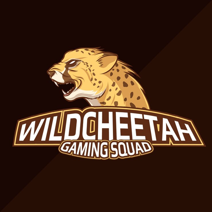 Vettore gratuito modello di logo del ghepardo disegnato a mano