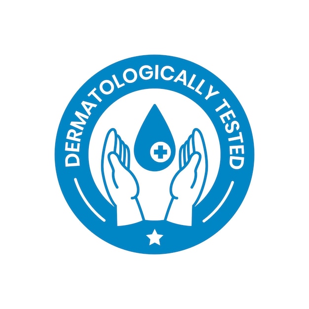 Modello di logo di sapone blu disegnato